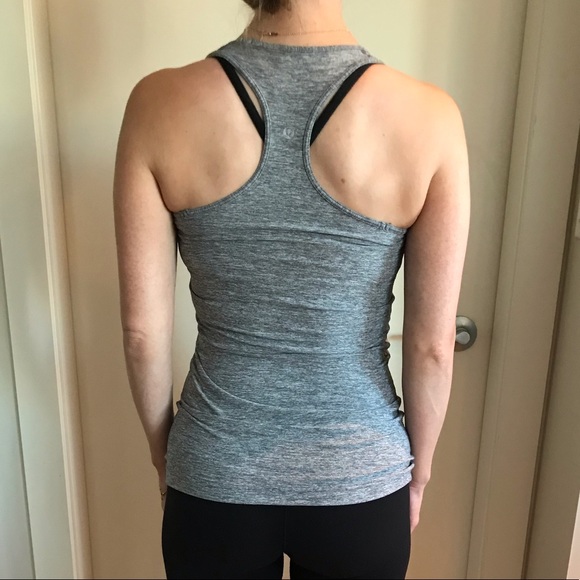 Grey lululemon workout top - Picture 2 of 2